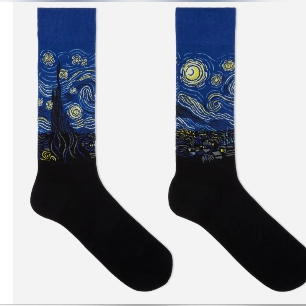 Hot Sox Artists Series 2 Pair Of  Men's Size 10-13‎ Socks